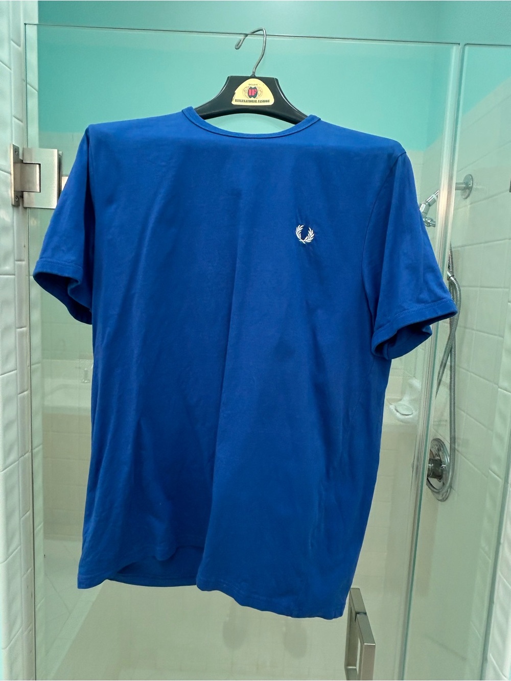 Fred Perry Men’s Classic Crew Neck T-Shirt in Royal Blue
